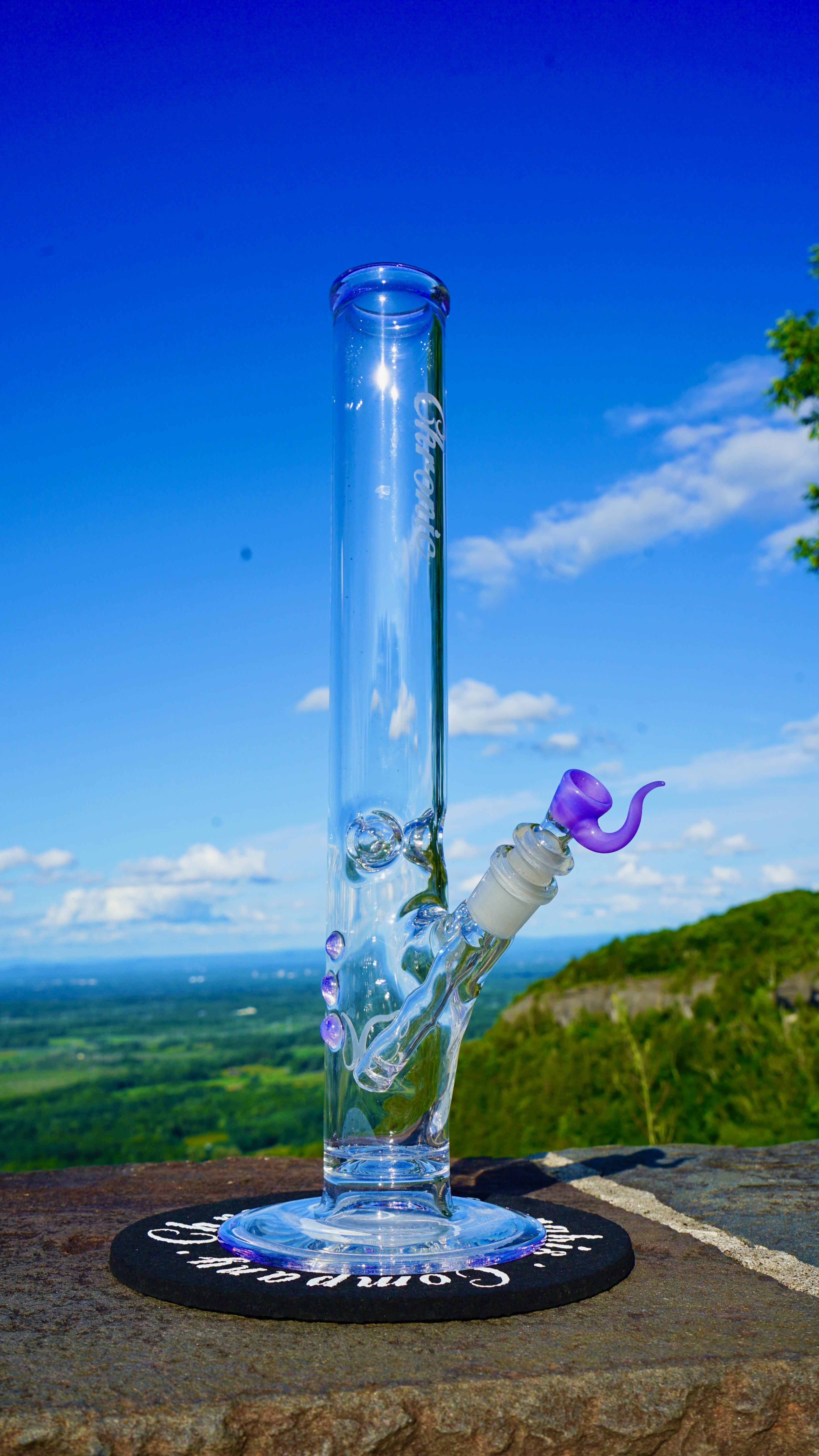 Chronic Glass straight tube by the mountain view.