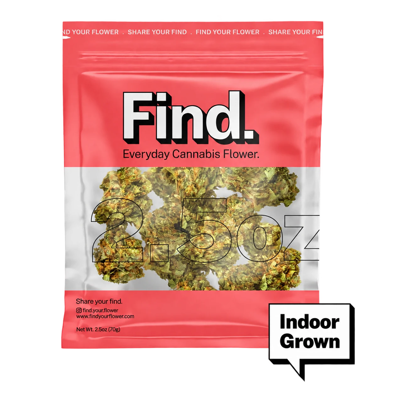Find 2.5 ounce indoor grown flower package for the $256 deal.