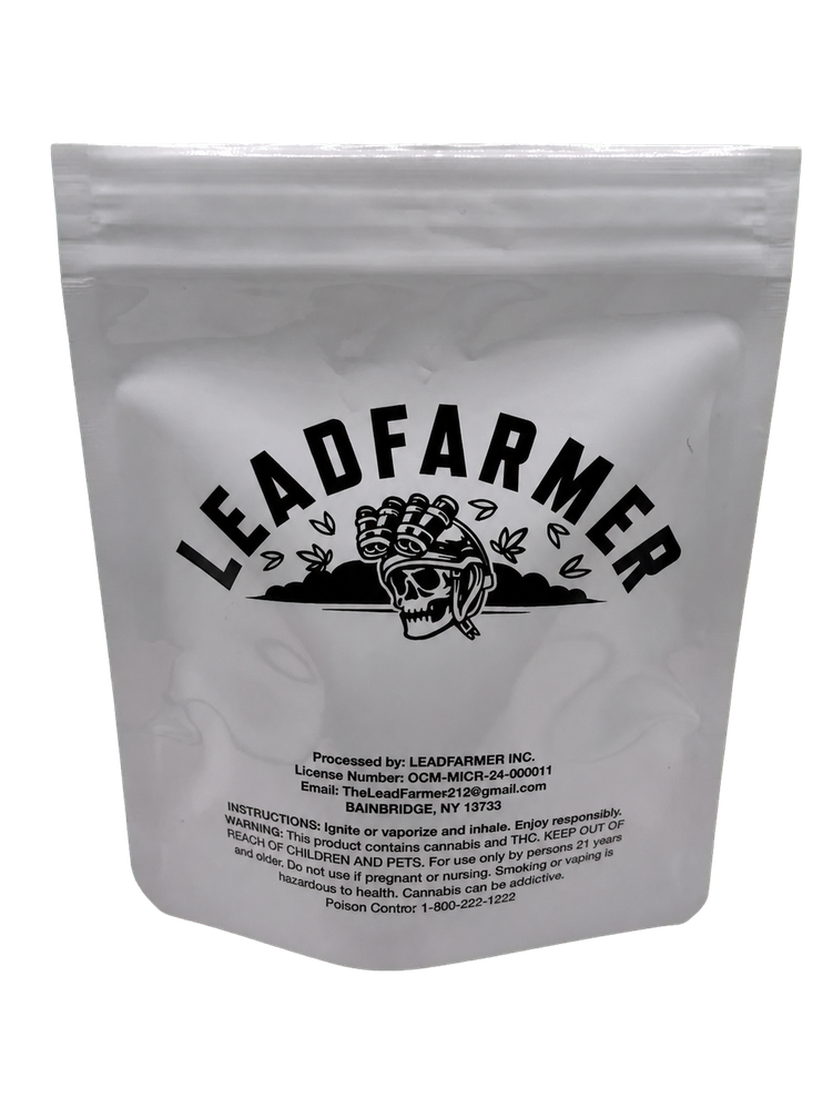 Lead Farmer cannabis package.