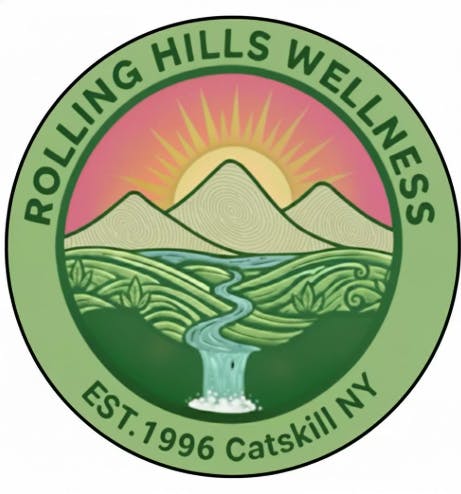 Rolling Hills Wellness logo for the Goonies strain of the week.